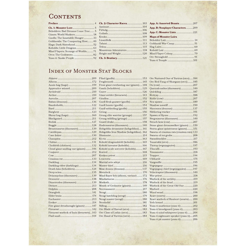 Volo’s Guide To Monsters (Rules Expansion)