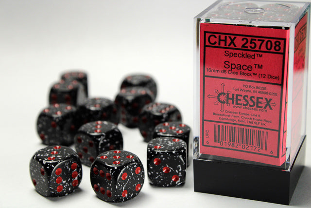 Speckled 16mm d6 Space Dice