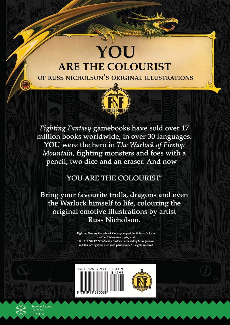 Official Fighting Fantasy Colouring Book 1: The Warlock of Firetop Mountain