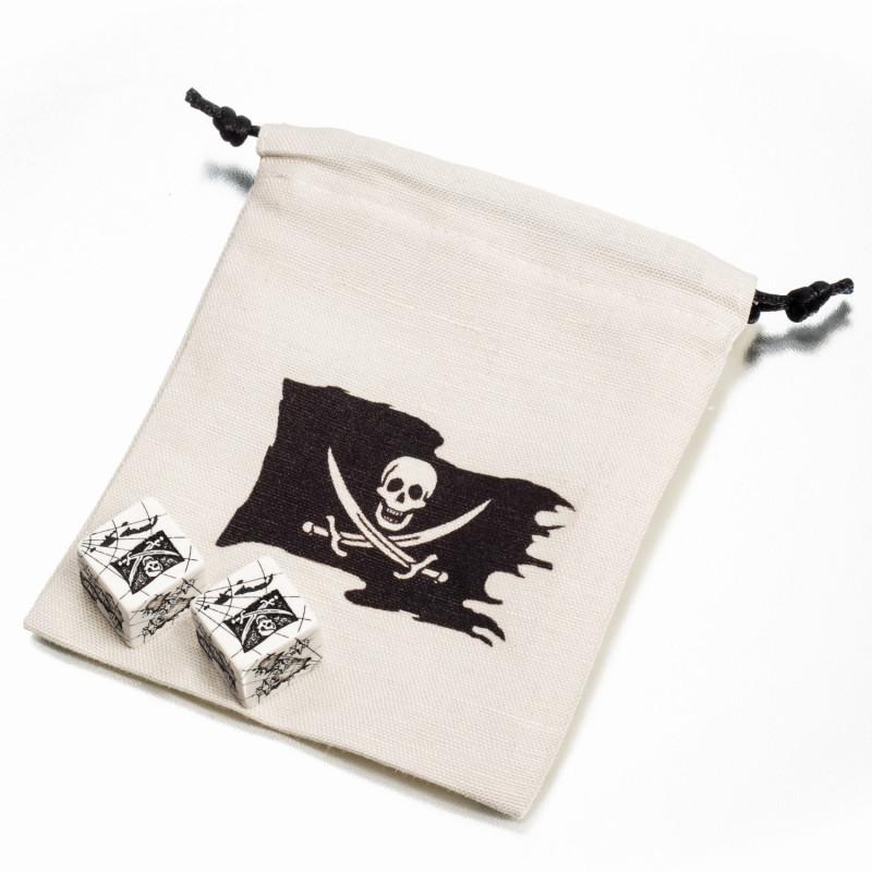 Pirate Dice & Bag (2+1)