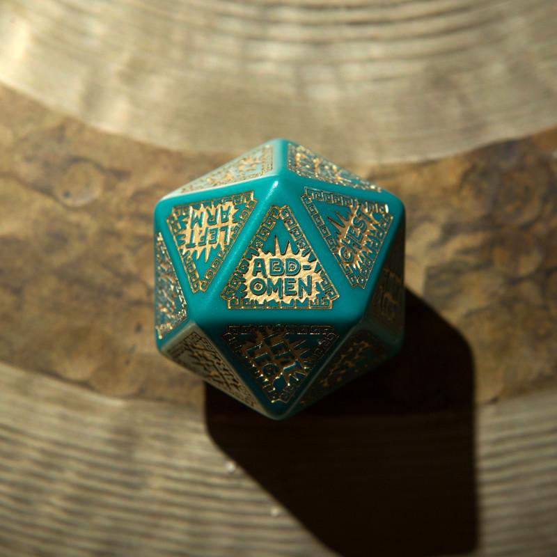 RuneQuest Turquoise & Gold Expansion Dice (3)
